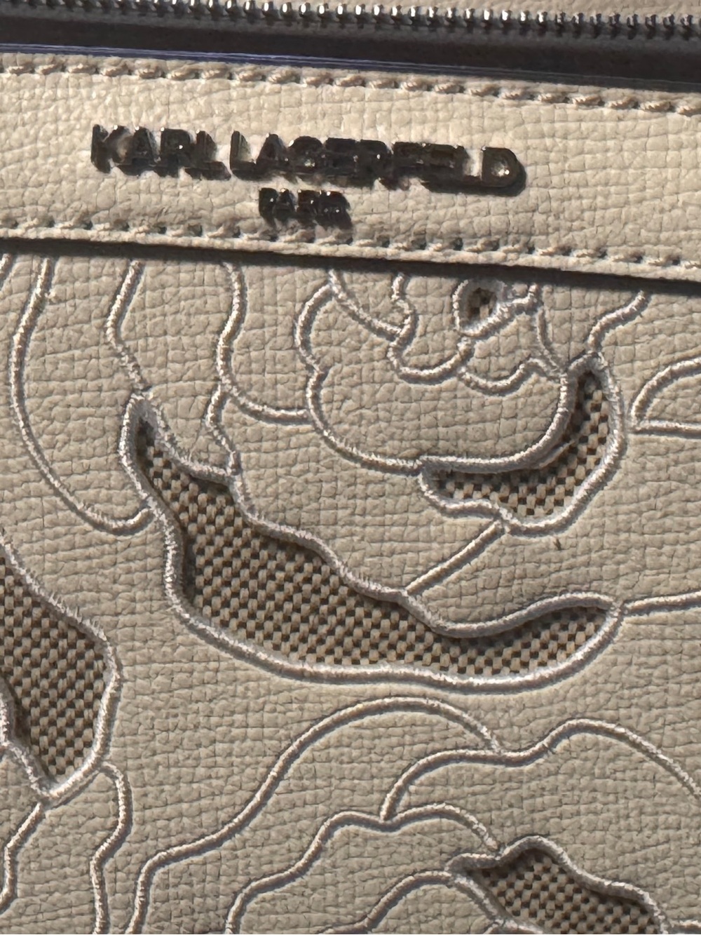 Karl lagerfeld Paris style L5JDC8BJ white medium floral handbag/purse - Picture 15 of 16